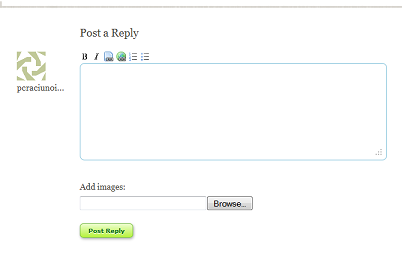 Empty upload form